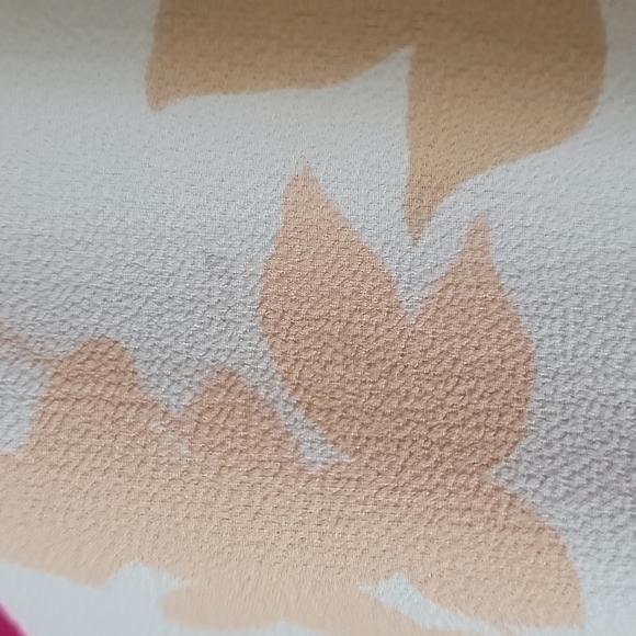 Lane Bryant Feminine Classy Short Sleeve Floral Tie Front Blouse Top NWT 34/36 - Picture 11 of 13